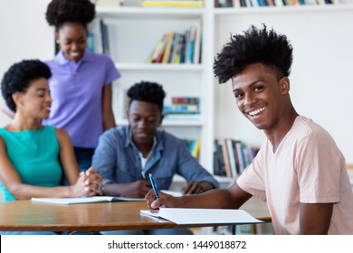 Student in class